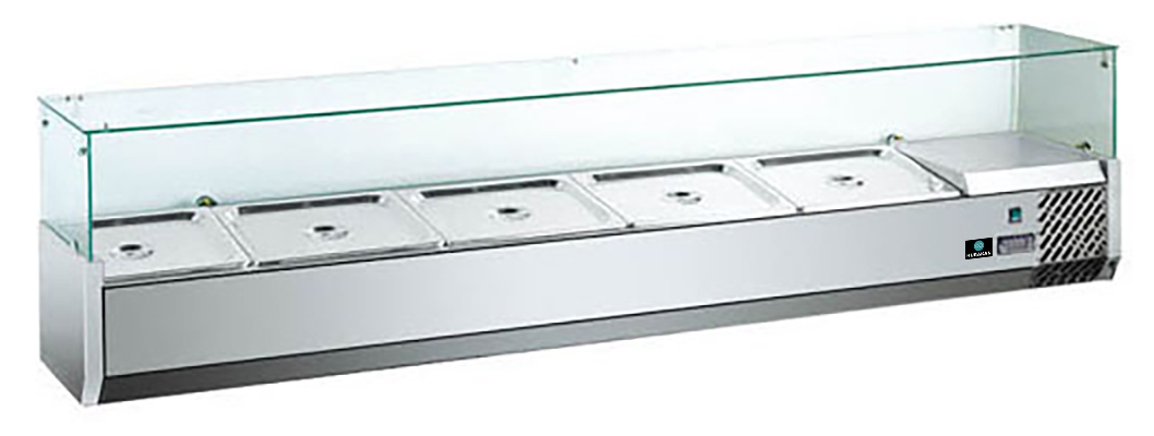 Витрина холодильная для ингредиентов Hurakan HKN-VRX1400/330